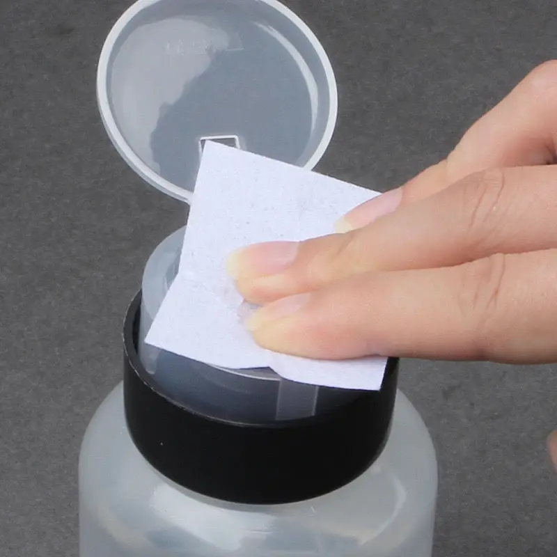 200ml Empty Pump Dispenser Refillable Polish Cleanser Remover Bottle UV Gel Nail Art Clean Liquid Acetone Bottle - Image 3