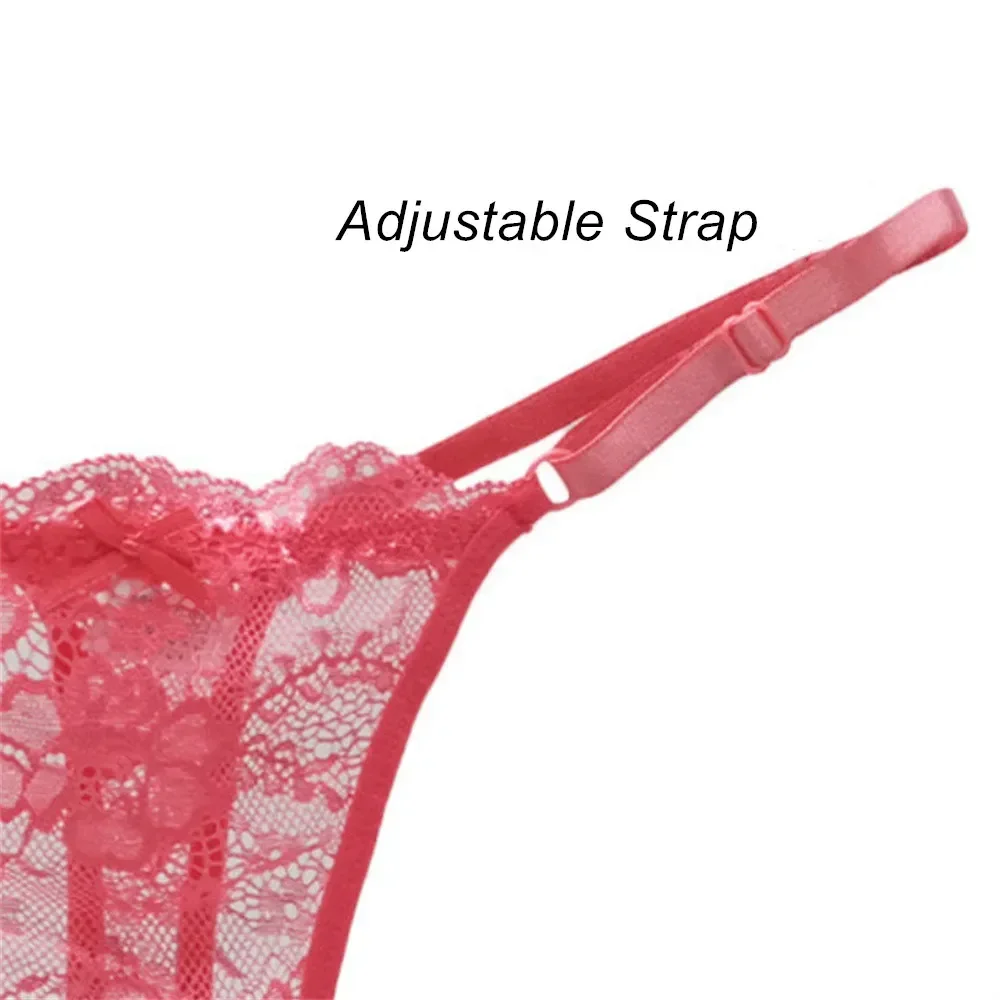 3PCS Adjustable Sexy Transparent Thong Panties Women Lace Underwear Low Waist Female T-back String Underpants - Image 6