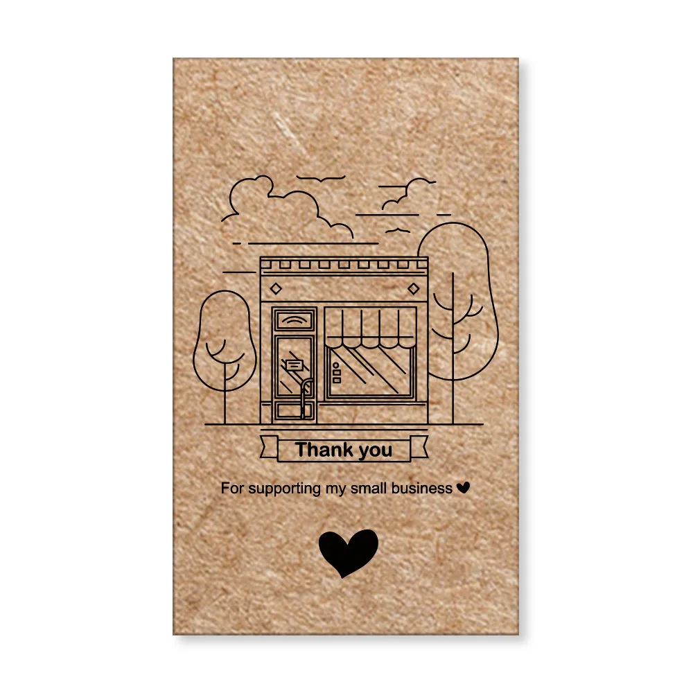 9.0x5.4cm Pink Black Foil Stamp Greeting Label Custom Thank You Cards For Small Bussiness Gift Box Decoration Packaging Supplies - Image 16