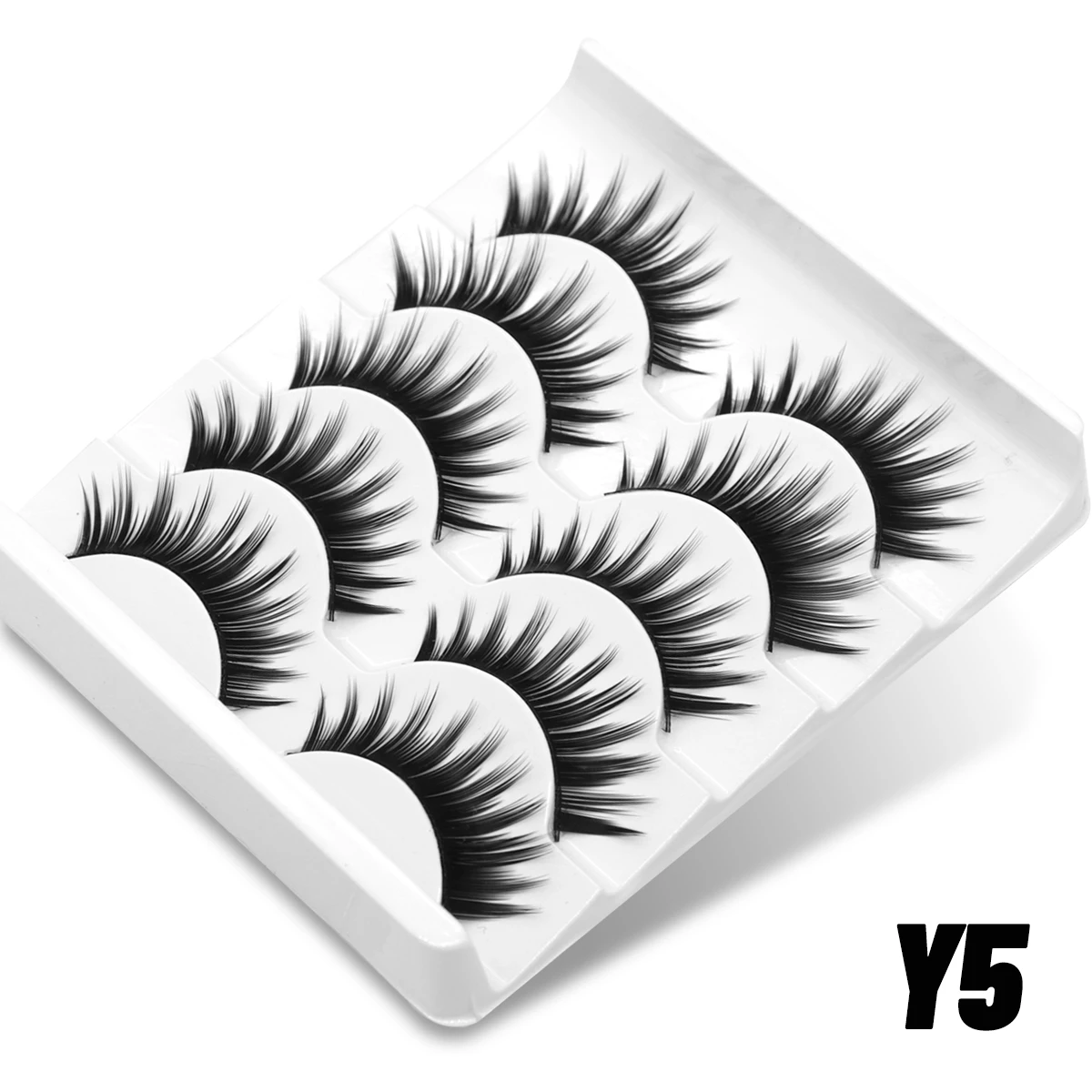 GROINNEYA Half Eyelashes Fluffy Cat Eye Lashes Style Natural Long 3D Faux Mink Lashes Winged End Eye Elongated Eyelash Extension - Image 12