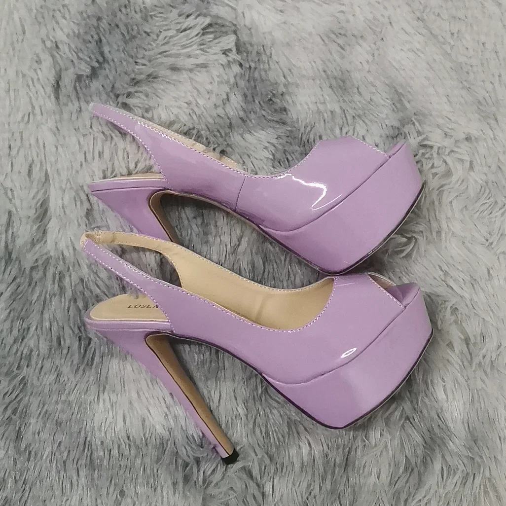 LOSLANDIFEN New 2025 Women Sandals Sexy 14CM Super High Heels Open Toe Platform Sandals Gladiator Party Dress Red Wedding Shoes - Image 5