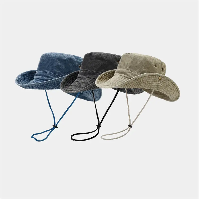 2023 Four Seasons Cotton Solid Bucket Hat Fisherman Hat Outdoor Travel Sun Cap for Men and Women 191 - Image 5