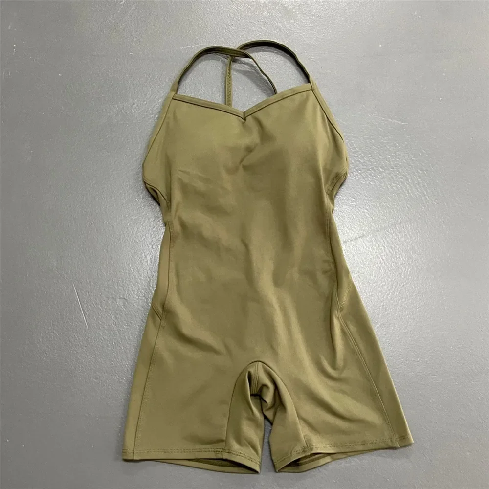 Women Athleisure Fitness Bodysuit 2025 Backless One Piece Yoga Jumpsuit Sports Gym Workout Clothes for Women Tights Active Wear - Image 33