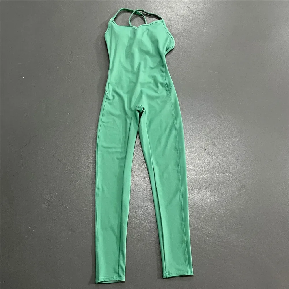 Women Athleisure Fitness Bodysuit 2025 Backless One Piece Yoga Jumpsuit Sports Gym Workout Clothes for Women Tights Active Wear - Image 17