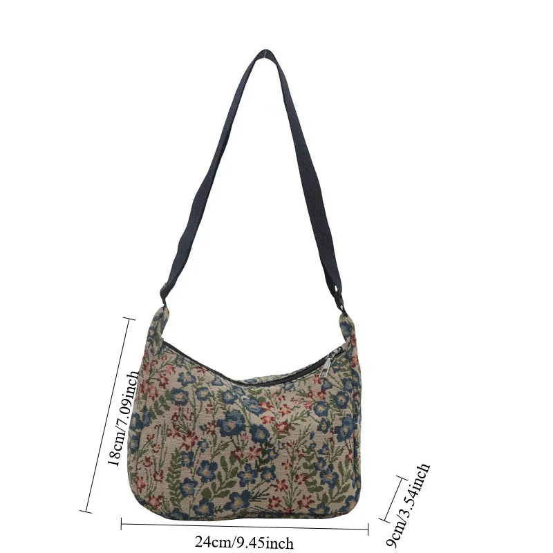 Casual Artistic Printing Underarm Niche Literary Niche Shoulder Fashion Bag Women 2025 New Tote Bag Only Beautiful Women Bag - Image 6