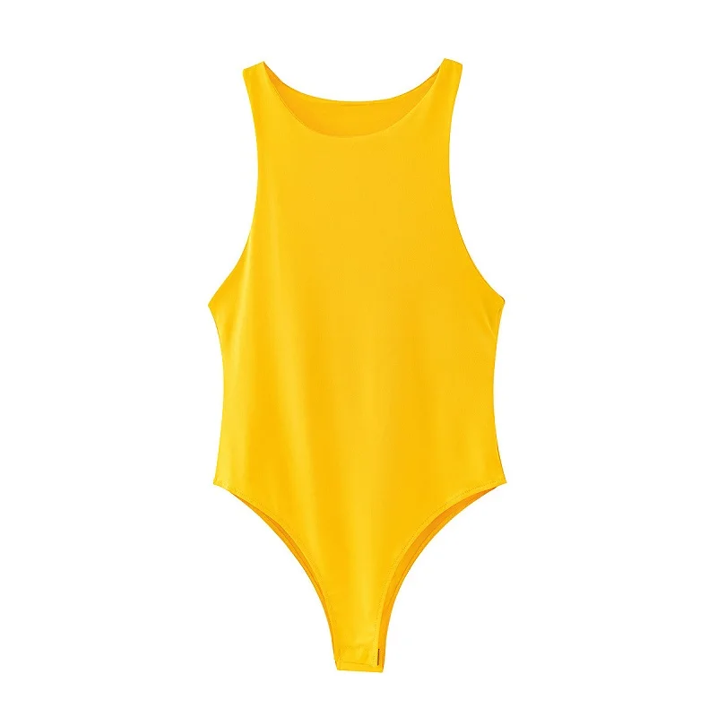 2025 summer solid sexy bodycon women bodysuits female 8 color green slim casual bodysuit chic lady club short playsuits femme - Image 13