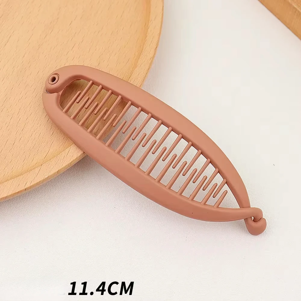 Matte Frosted Ponytail Banana Hair Clip Fish Shaped Hairpin Headband for Women Hair Accessories Twist Clamp Barrettes Headwear - Image 11
