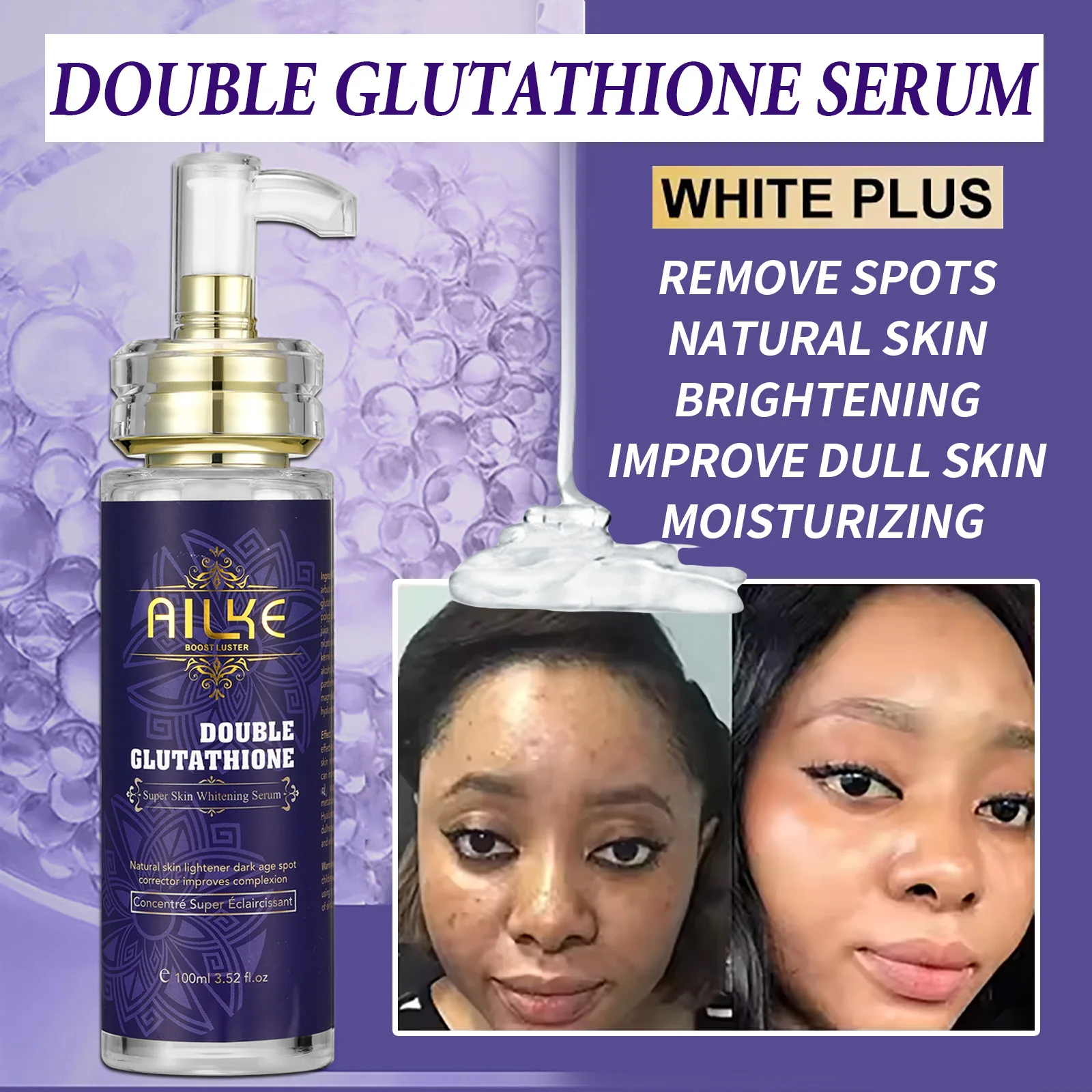 AILKE Dark Spot Remover Serum,Nourishing, Lightening, Even Skin Tone, Anti-aging Freckle, For Face, Body, Women Personal care - Image 5