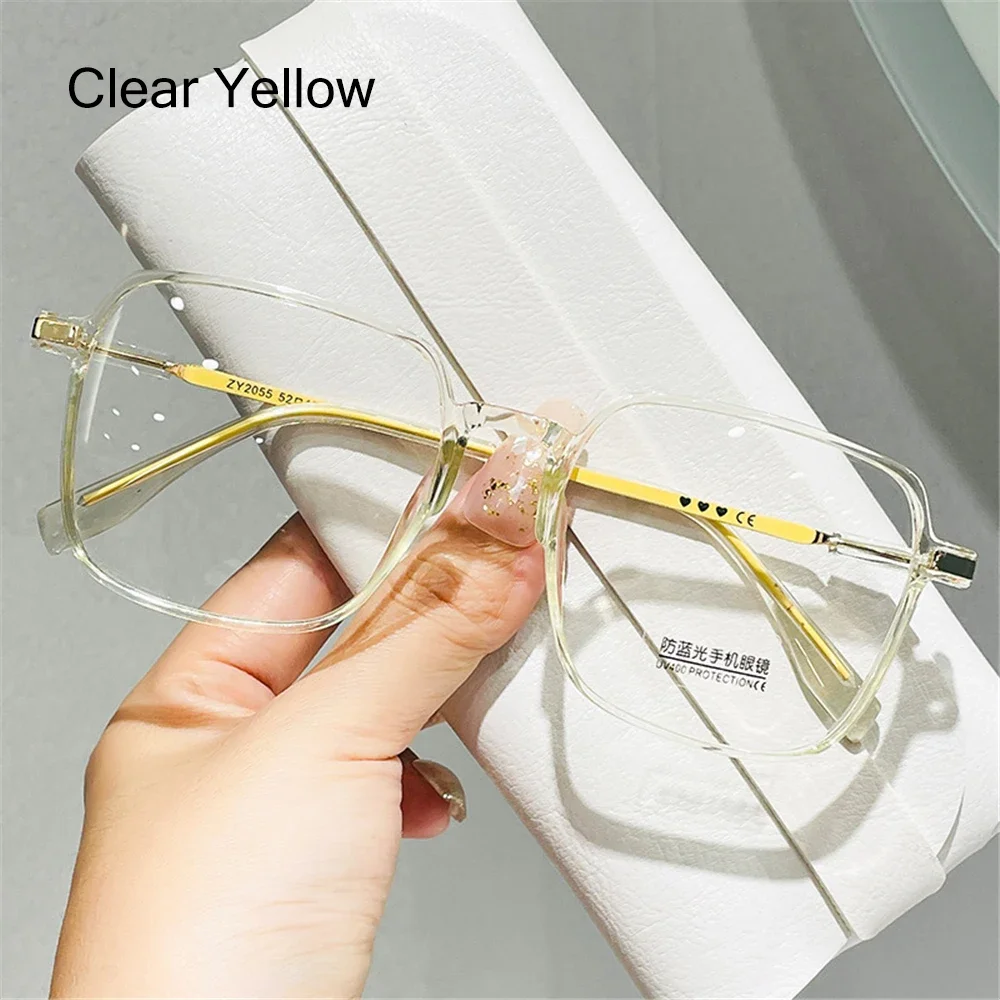 Retro Square Anti-Blue Light Glasses for Women Stylish Clear Frame Anti Radiation Glasses Transparent gafas de sol - Image 11