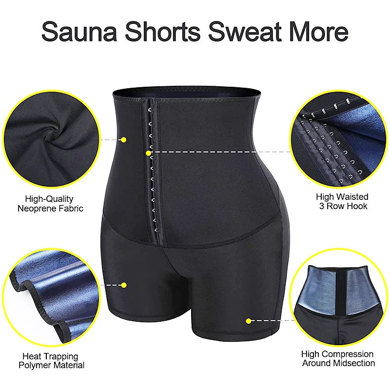 MISSMOLY Hot Sweat Sauna Panties Body Shaper Shorts Weight Loss Slimming Shapewear Waist Trainer Tummy Control Thermo Leggings - Image 5