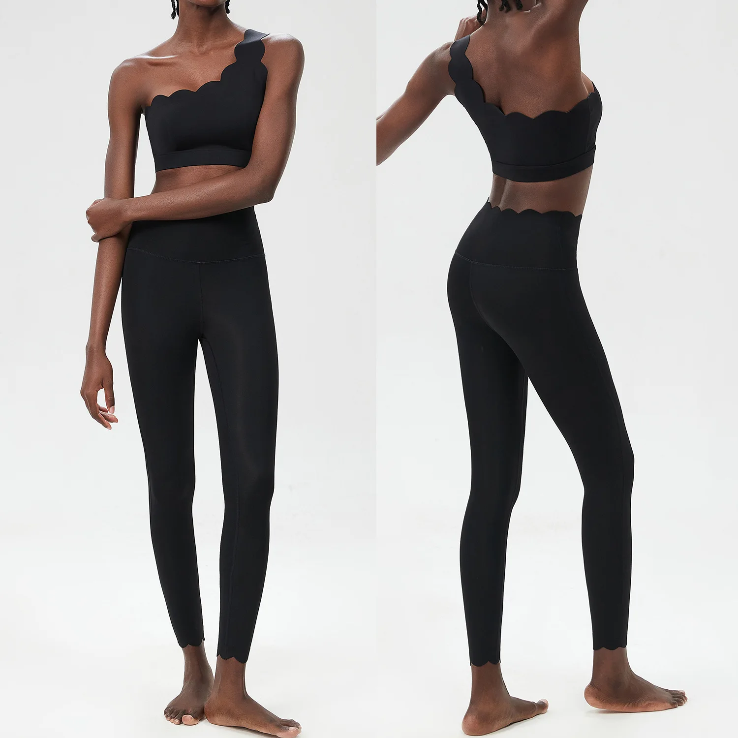 Women Two Pieces Fitness Yoga Set Buttery Soft Running Gym Suit Breathable Quick Dry Sportswear Female Strwetchy Workout Clothes - Image 7