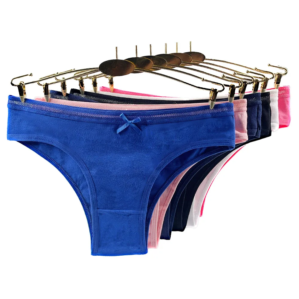 Moonflame 5 Pcs Underwear Girls Low Rise Cotton Briefs Sexy Lace Women's Panties - Image 9