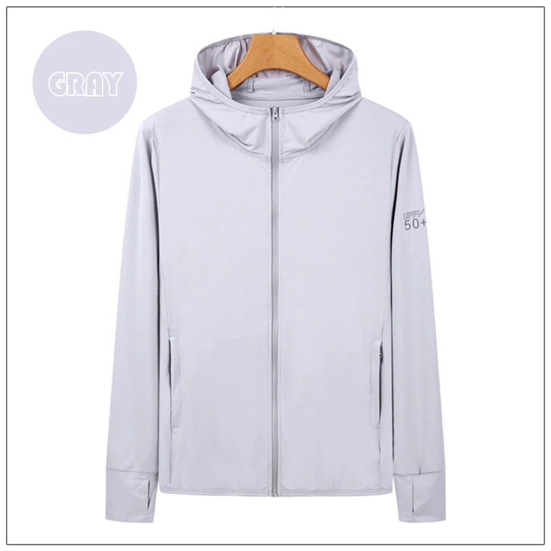 UPF50+ Sun Protection Jacket for Men and Women Sports Clothing Ice Silk skin Coat for Walking Travel and Fishing Sports - Image 9