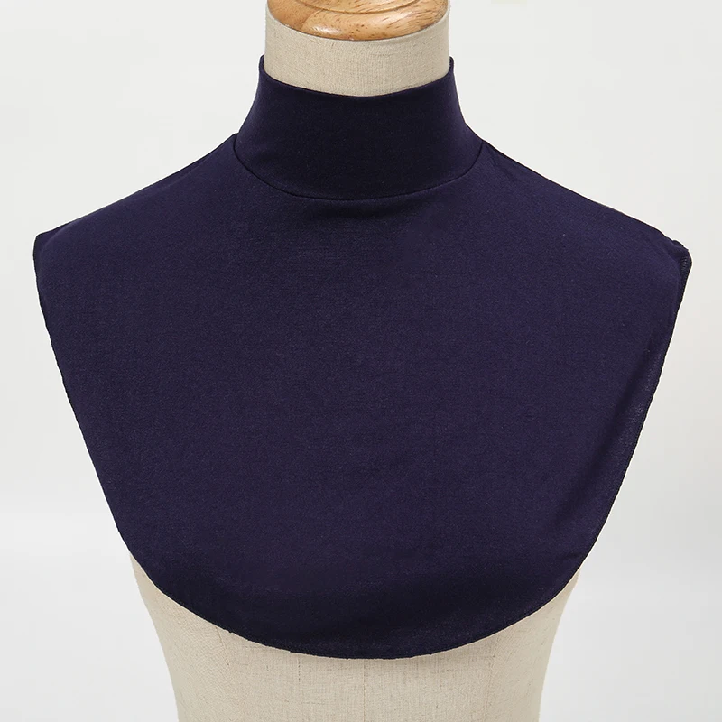 Soft Cotton Modal Fake Collar Neck Cover Ramadan Hijab Cover Headwrap Full Fake Collar High Collars Turtleneck Scarves - Image 13