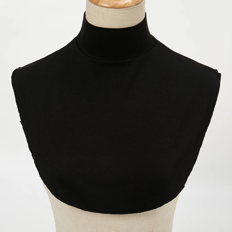 Soft Cotton Modal Fake Collar Neck Cover Ramadan Hijab Cover Headwrap Full Fake Collar High Collars Turtleneck Scarves - Image 10