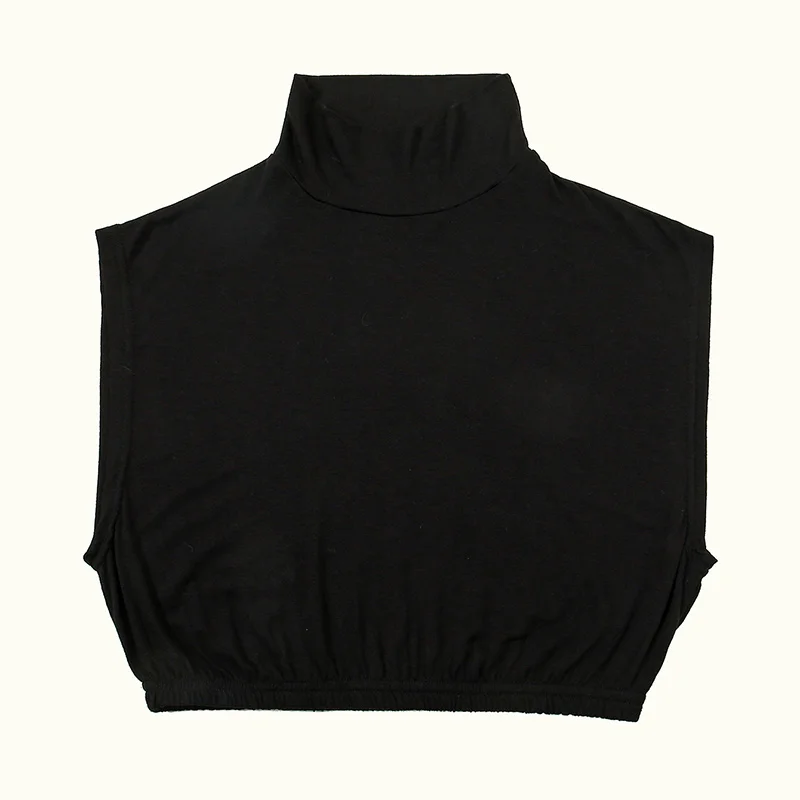 Newest Cotton Modal False Collar Neck Cover Detachable Collars Solid Color False Collar For Woman Mock Half Top Loose Hem Collar - Image 5