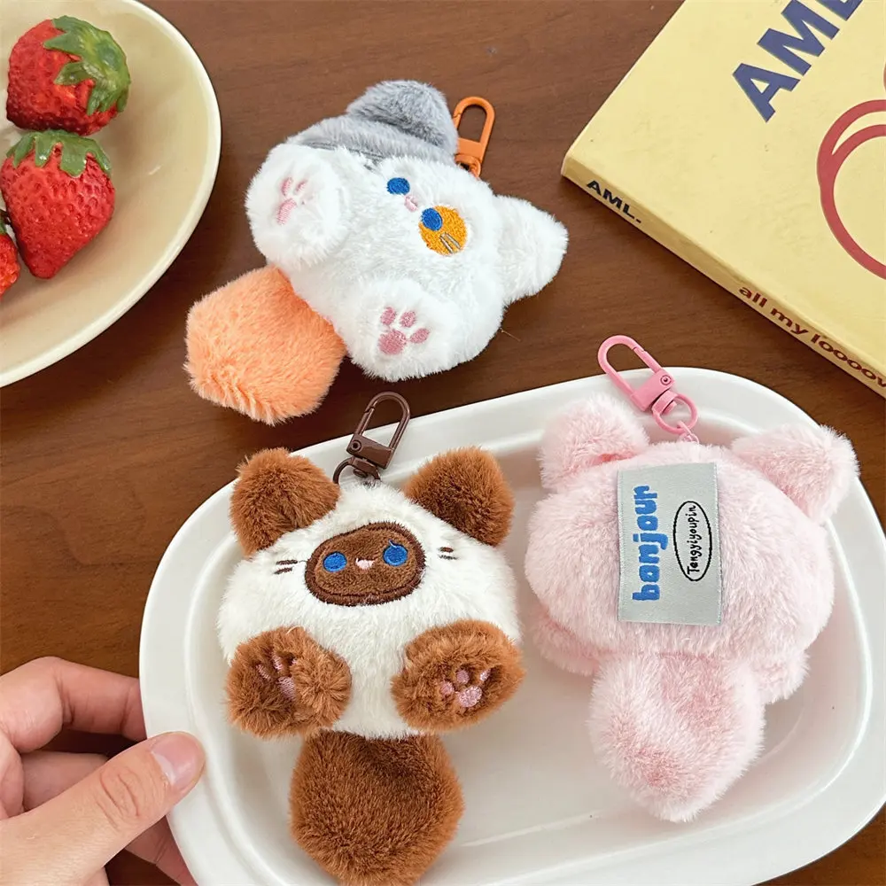 Cute Plush Cat Doll Pendant Girl Backpack Doll Pendant Couple Bag Keychain Decorative Gift - Image 6