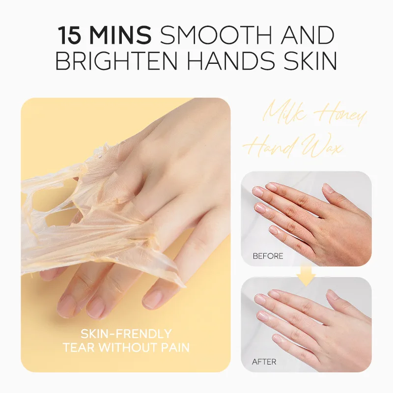 30/120g Honey Wax Hand Cream Moisturizing Whitening Exfoliating Smoothing Firming Nourishing Hydrating Gel Hands Care Products - Image 3