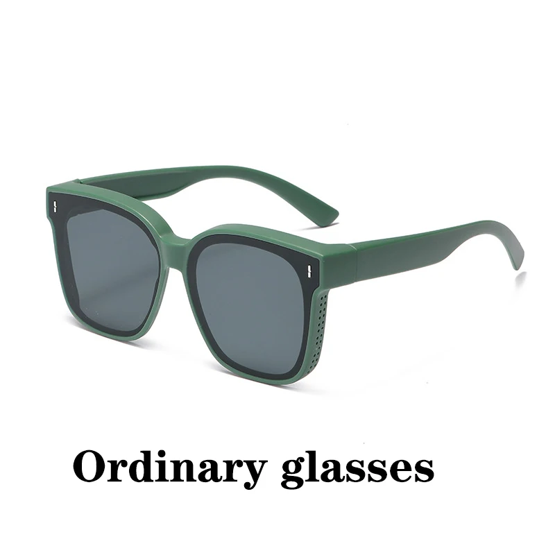 Fashion Square Polarized Sunglasses Cover Over Myopia Prescription Glasses Portable Men Women Vintage Fishing Driving Eyewear - Image 17