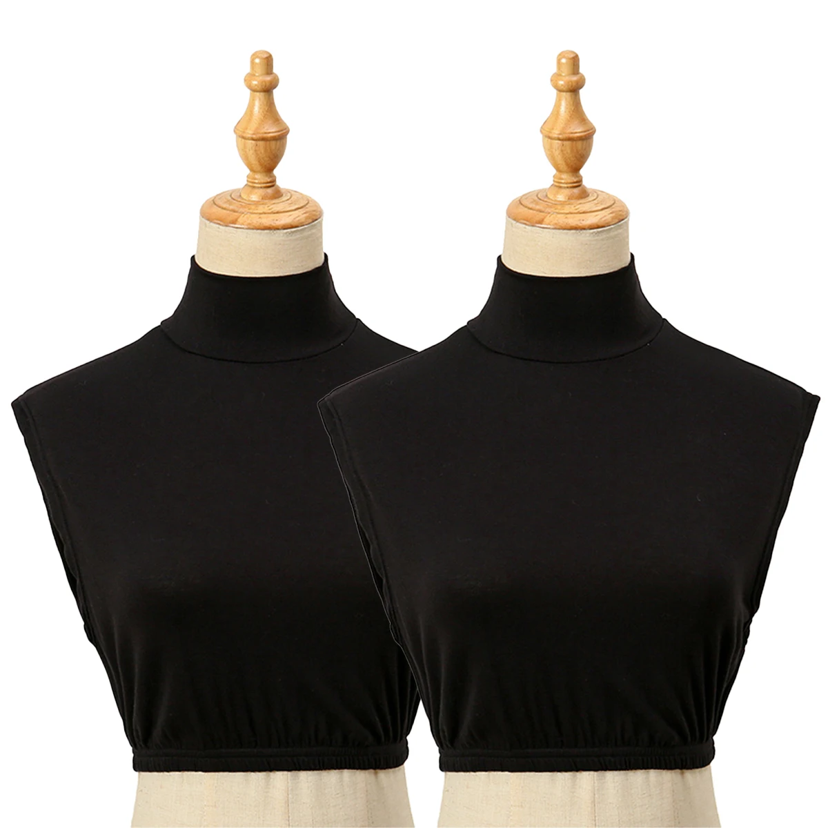 Newest Cotton Modal False Collar Neck Cover Detachable Collars Solid Color False Collar For Woman Mock Half Top Loose Hem Collar - Image 8