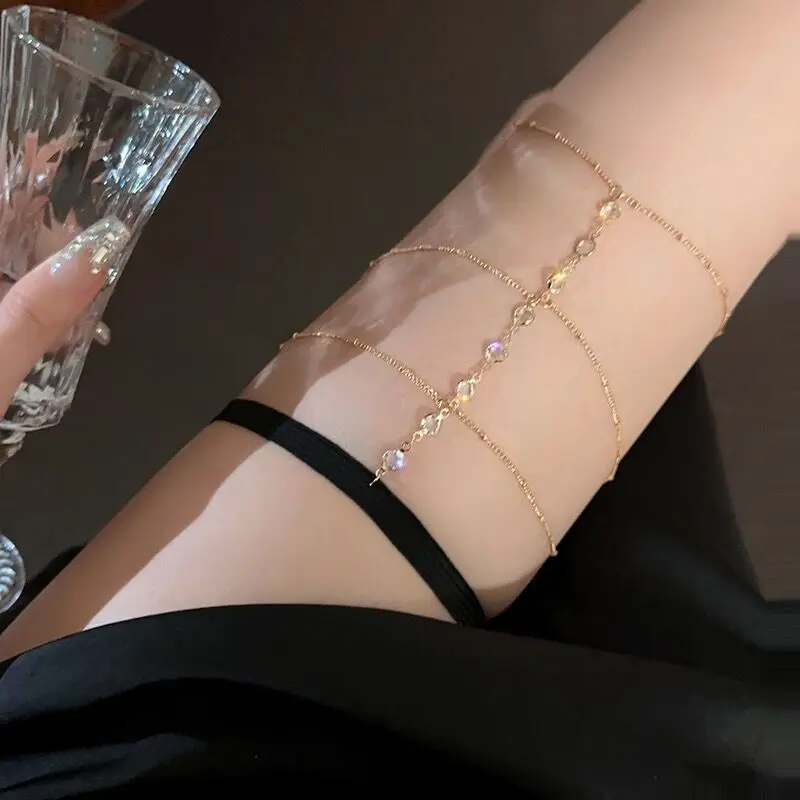 Bohemian Elastic Band Leg Thigh Chain Women Beach Sexy Long Tassel Multilayer Adjustable Body Jewelry Dress Decorate Unisex - Image 5