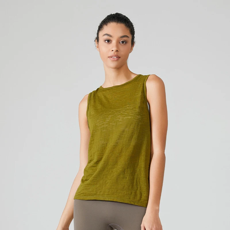 Sleeveless Racerback Workout Tank Tops for Women, Gym Running Training Yoga Shirts, Women Athletic Fitness Sport Yoga Vest - Image 9