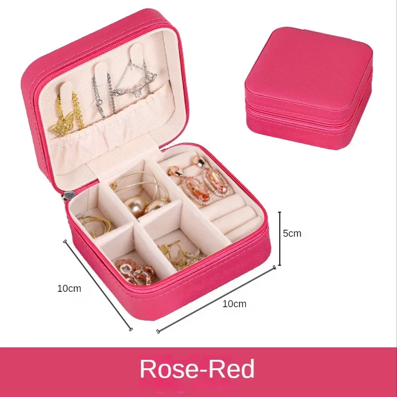 Jewelry Organizer Display Travel Jewelry Case Boxes Portable Jewelry Box Leather Storage Joyeros Organizador De Joyas - Image 19