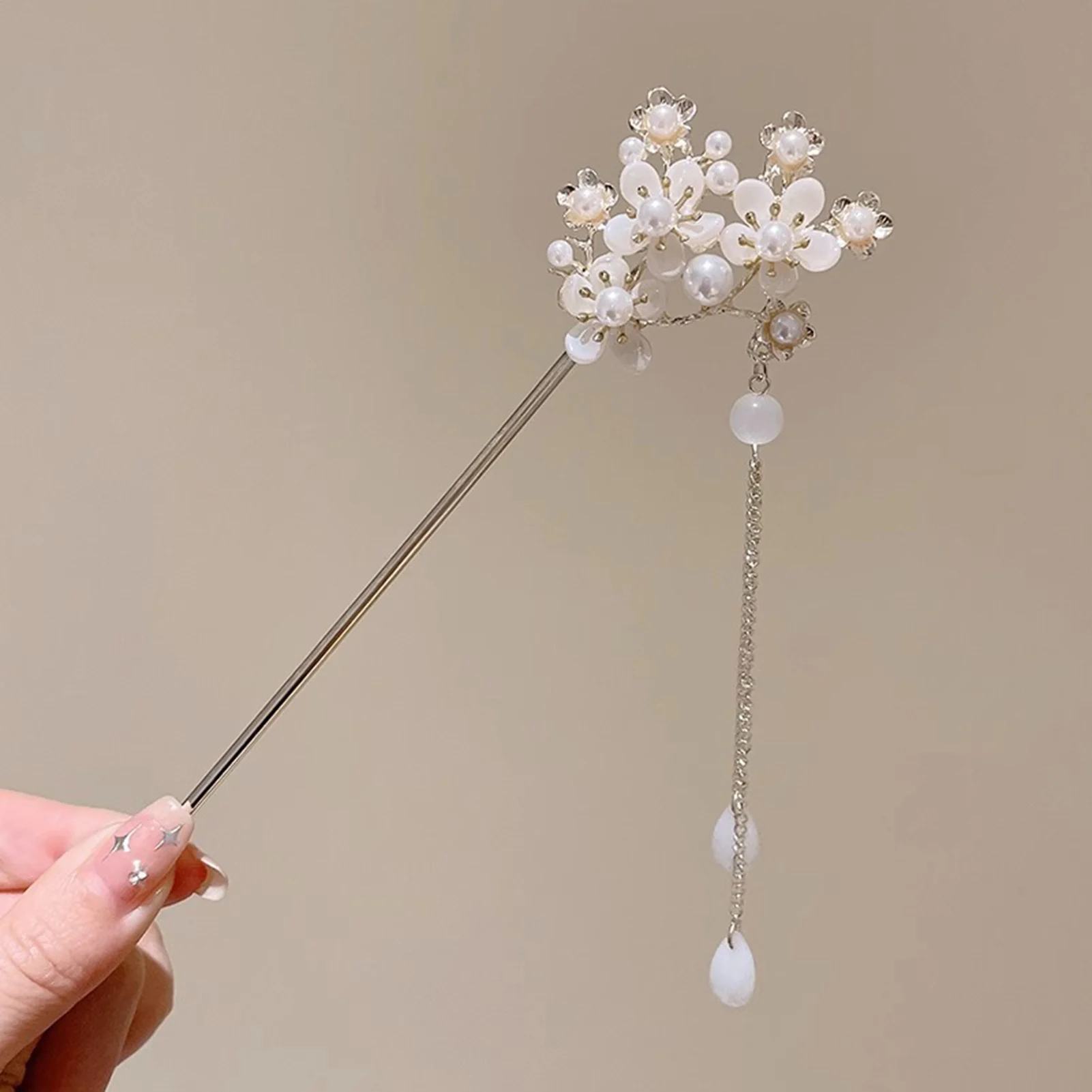 Light Luxury Flower Hairpin For Women Chinese Style Floral Butterfly Tassel Hair Stick Elegant Metal Jewelry Hairpin Hair Clips - Image 12