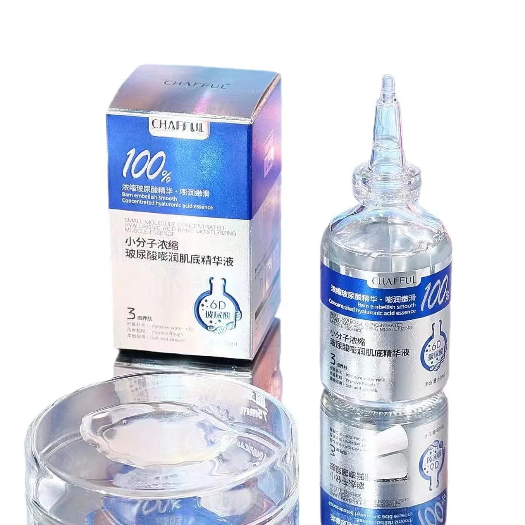 2pcs Hyaluronic Acid Facial Essence Deep Moisturizing Facial Skin Essence Korean Skin Care Products Reduces Dry Skin - Image 2
