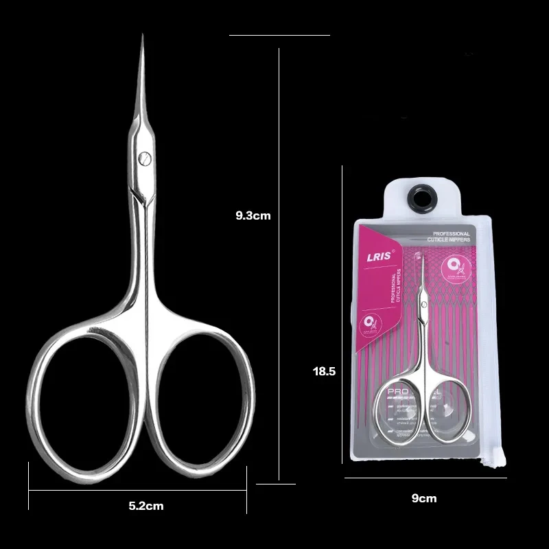 Professional Russian Manicure Scissors Cuticle Regrowth Cut Curved Tip Nail Pedicure Grooming Stainless Steel Dead Skin Remover - Image 5