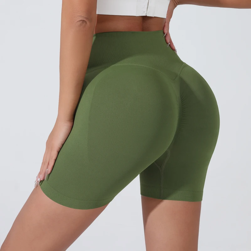 Women's High-Waist Breathable Yoga Shorts for Summer Running Short Tights Leggings Cycling Workout Gym Shorts Sports Shorts - Image 3