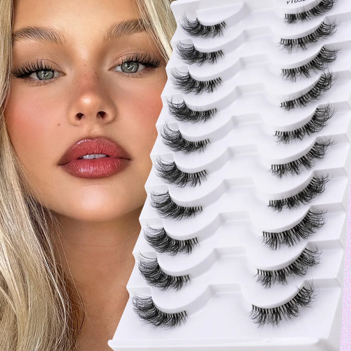3/6/10 Pairs Wispy Half Eyelash Fluffy False Eyelashes Full Natural Long Mink Lashes Extension Makeup Handmade Cat Eye Faux Cils - Image 7