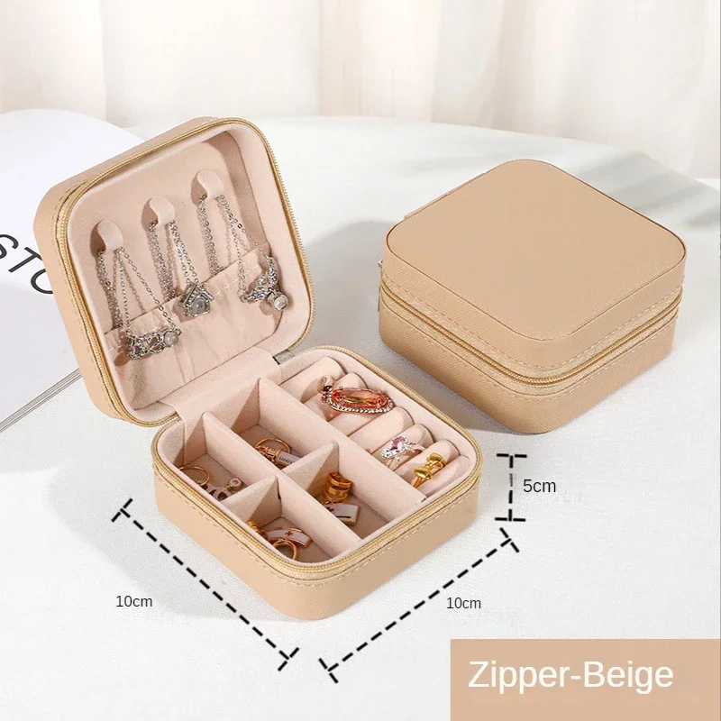 Jewelry Organizer Display Travel Jewelry Case Boxes Portable Jewelry Box Leather Storage Joyeros Organizador De Joyas - Image 18