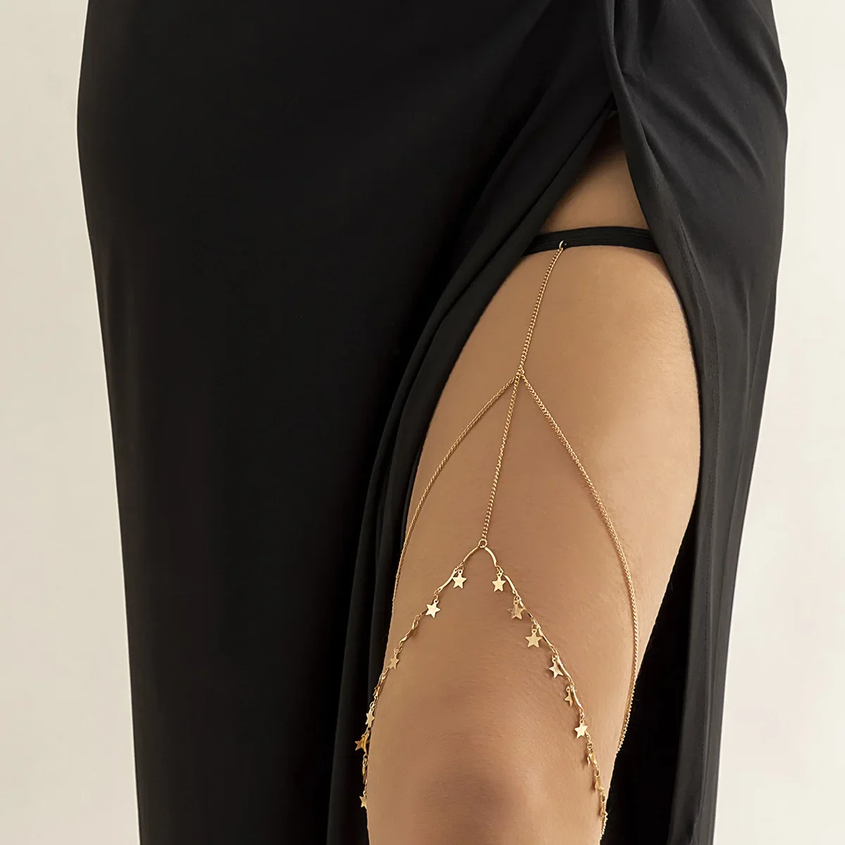 Bohemian Elastic Band Leg Thigh Chain Women Beach Sexy Long Tassel Multilayer Adjustable Body Jewelry Dress Decorate Unisex - Image 2