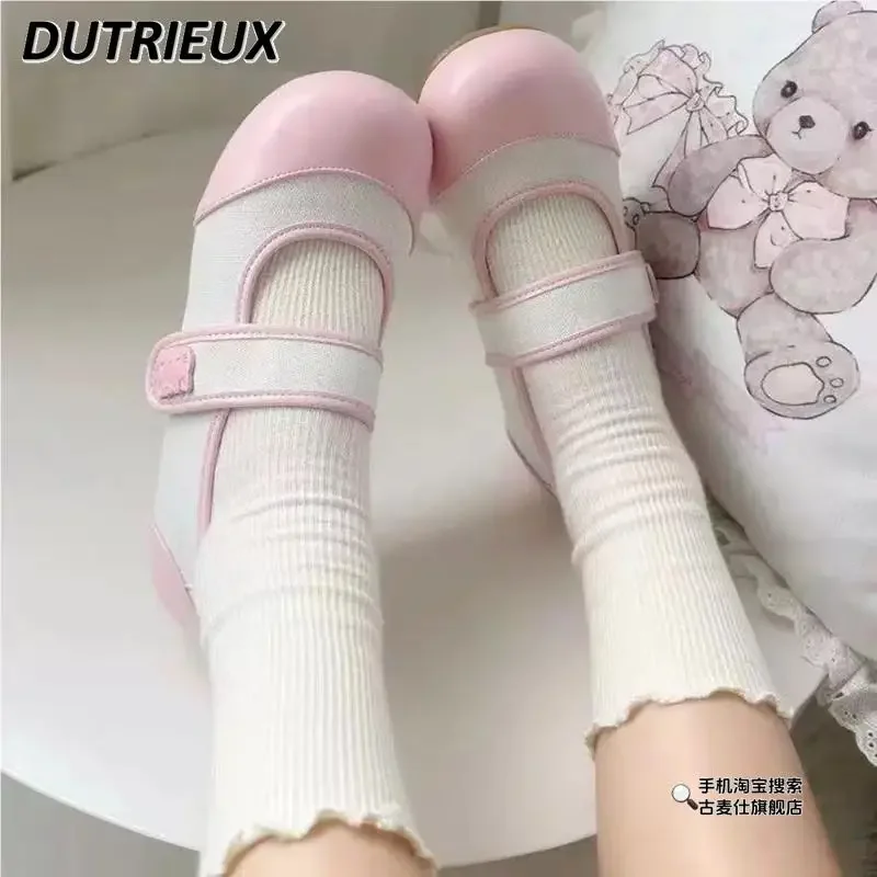 Japanese Round Head Flat Sole Lo Jk Uniform Flats for Ladies Spring Autumn Original Lolita Style Mary Jane Women's Shoes Cute - Image 2