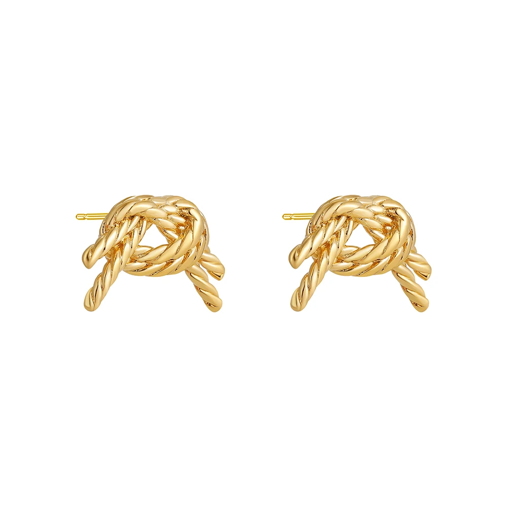 Vintage Texture Gold Plated Stainless Steel Earrings for Women Geometric Circle Twist Statement Earring Fashion Jewelry Bijoux - Image 30