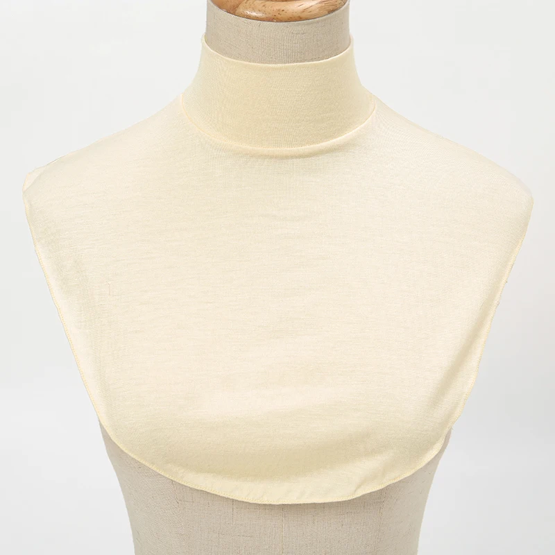 Soft Cotton Modal Fake Collar Neck Cover Ramadan Hijab Cover Headwrap Full Fake Collar High Collars Turtleneck Scarves - Image 8