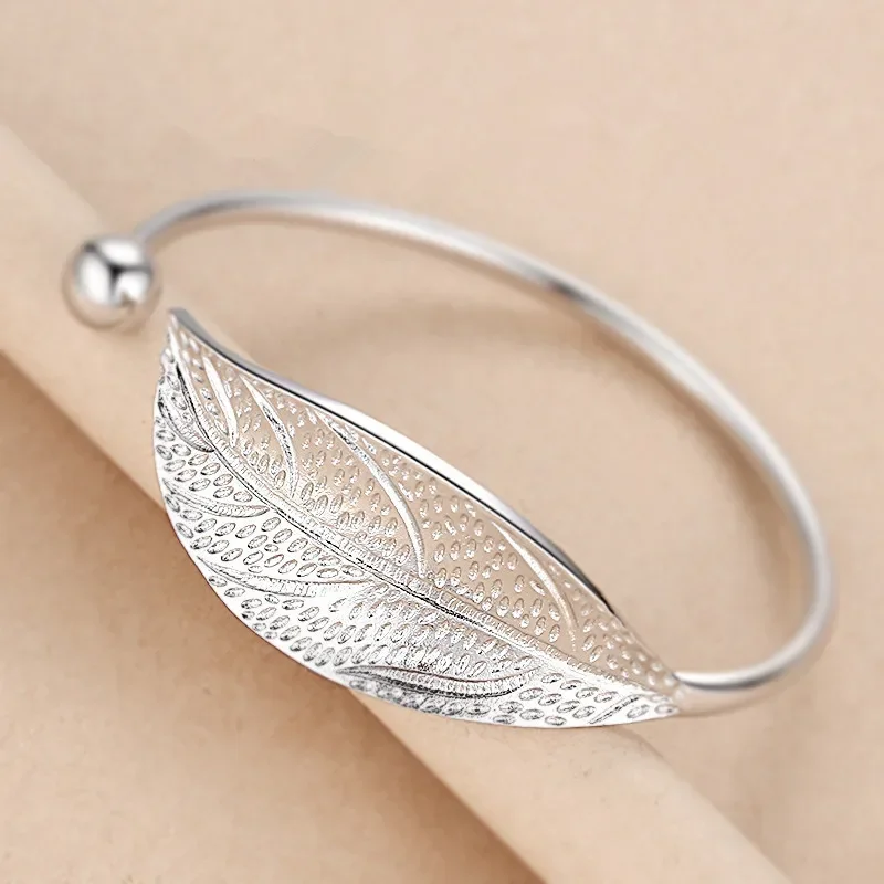 925 Sterling Silver Peacock Opening Screen Bracelet For Women Luxury Designer Texture Open Bracelets Party Original Jewelry Gift - Image 13