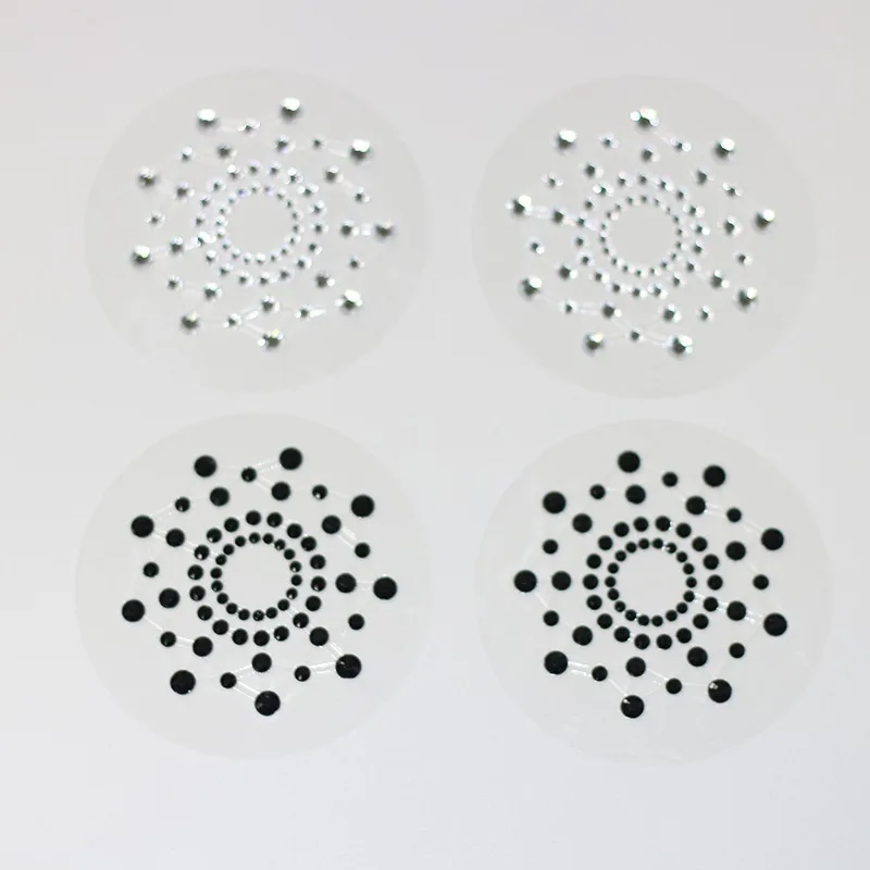 1 Pair Sexy Nipple Transparent Self Adhesive Breathable Comfortable Stickers Rhinestone Breast Petals Lingerie Pasties Bras - Image 5