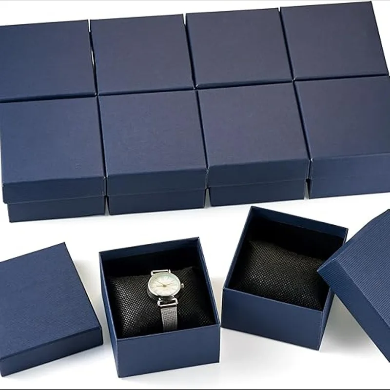 5-30pcs Packaging and Display Watch Boxes Gifts Black Red Blue Paper Storage Box Bracelet Paper Wholesale Jewelry Accessories - Image 5