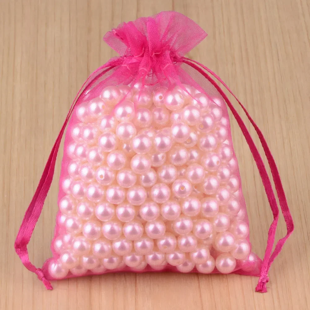 50pcs 24 Colors Jewelry Bag 5*7 7*9 9*12 10*15cm Wedding Gift Organza bag Jewelry Packaging Display & Jewelry Pouches - Image 14