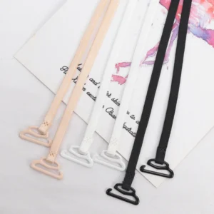 1Pairs Women Thin Spaghetti Strap Underwear Straps Invisible Shoulder Strap Non-slip Bra Strap 5mm Black Lingerie Accessories