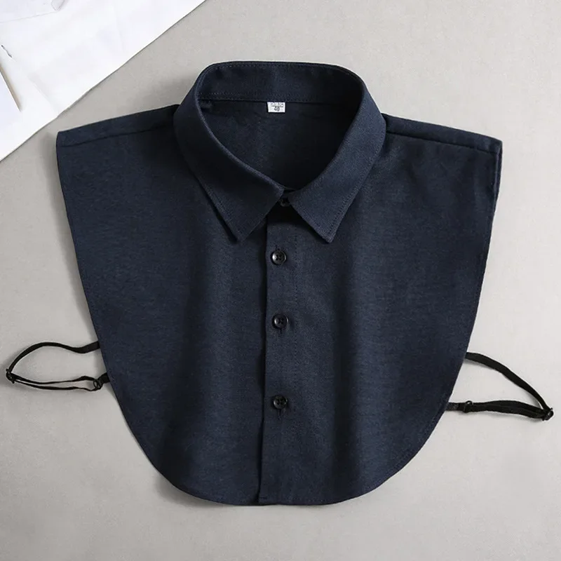 Oxford Textile Cotton Fake Collar for Men Unisex Versatile Spring Summer Fashion Business Collar Inside Office Work Fake Shirt - Image 3