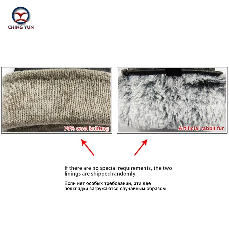 New Women's Gloves Genuine Leather Winter Warm Fluff Woman Soft Female Rabbit Fur Lining Riveted Clasp High-quality Mittens - Image 6