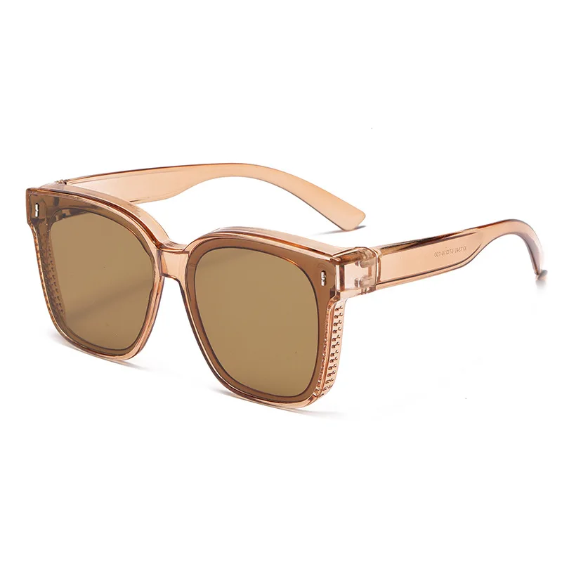 Fashion Square Polarized Sunglasses Cover Over Myopia Prescription Glasses Portable Men Women Vintage Fishing Driving Eyewear - Image 5