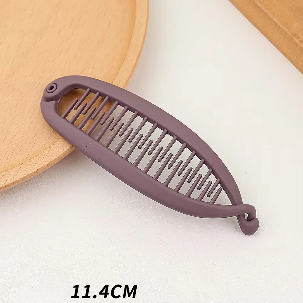 Matte Frosted Ponytail Banana Hair Clip Fish Shaped Hairpin Headband for Women Hair Accessories Twist Clamp Barrettes Headwear - Image 12
