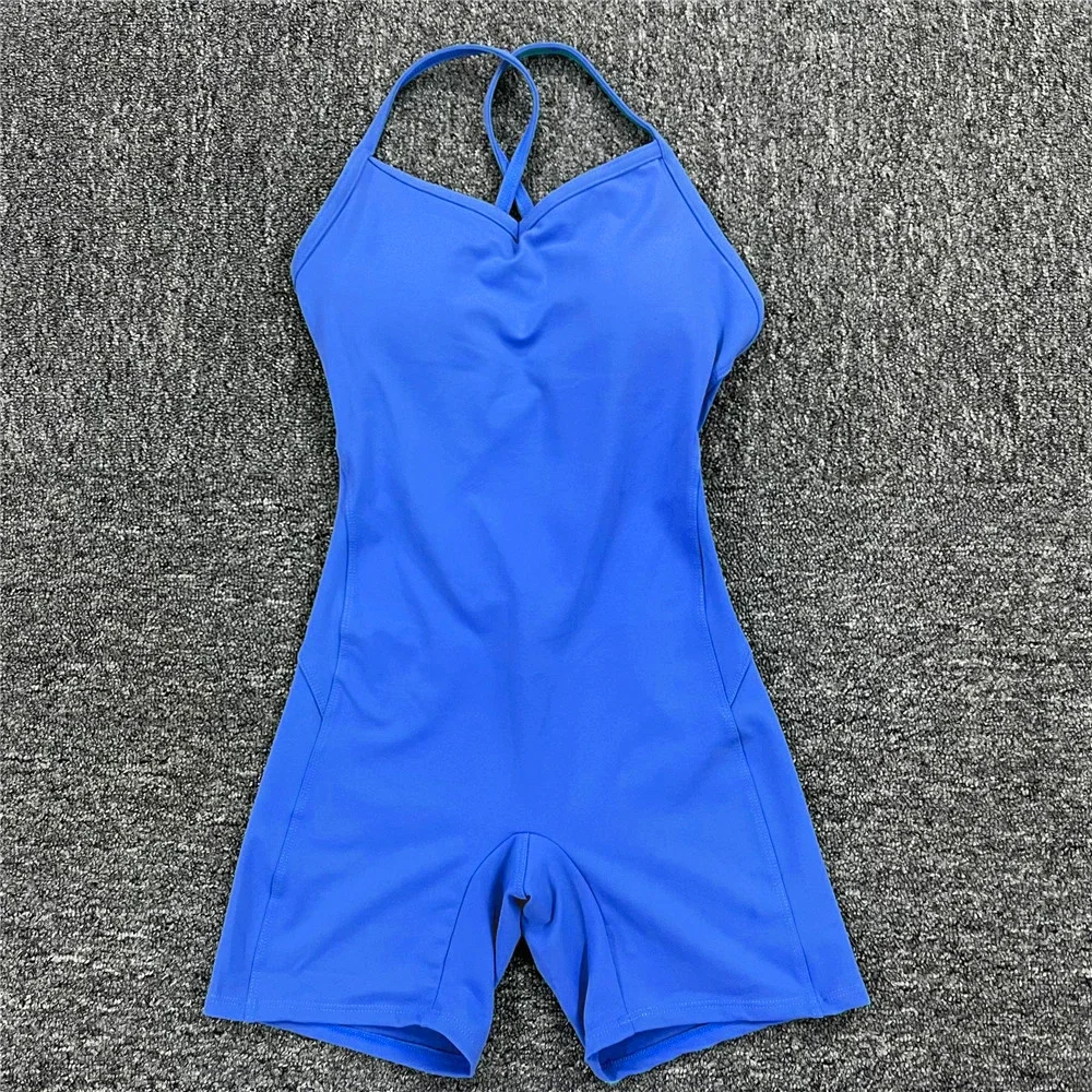 Women Athleisure Fitness Bodysuit 2025 Backless One Piece Yoga Jumpsuit Sports Gym Workout Clothes for Women Tights Active Wear - Image 31