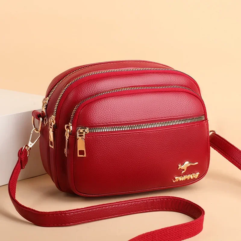 High Quality Soft Leather Purse Fashion Women Shoulder Messenger Bag Multi-pocket Wear-resistant Bag Luxury Ladies Handbag Sac - Image 10