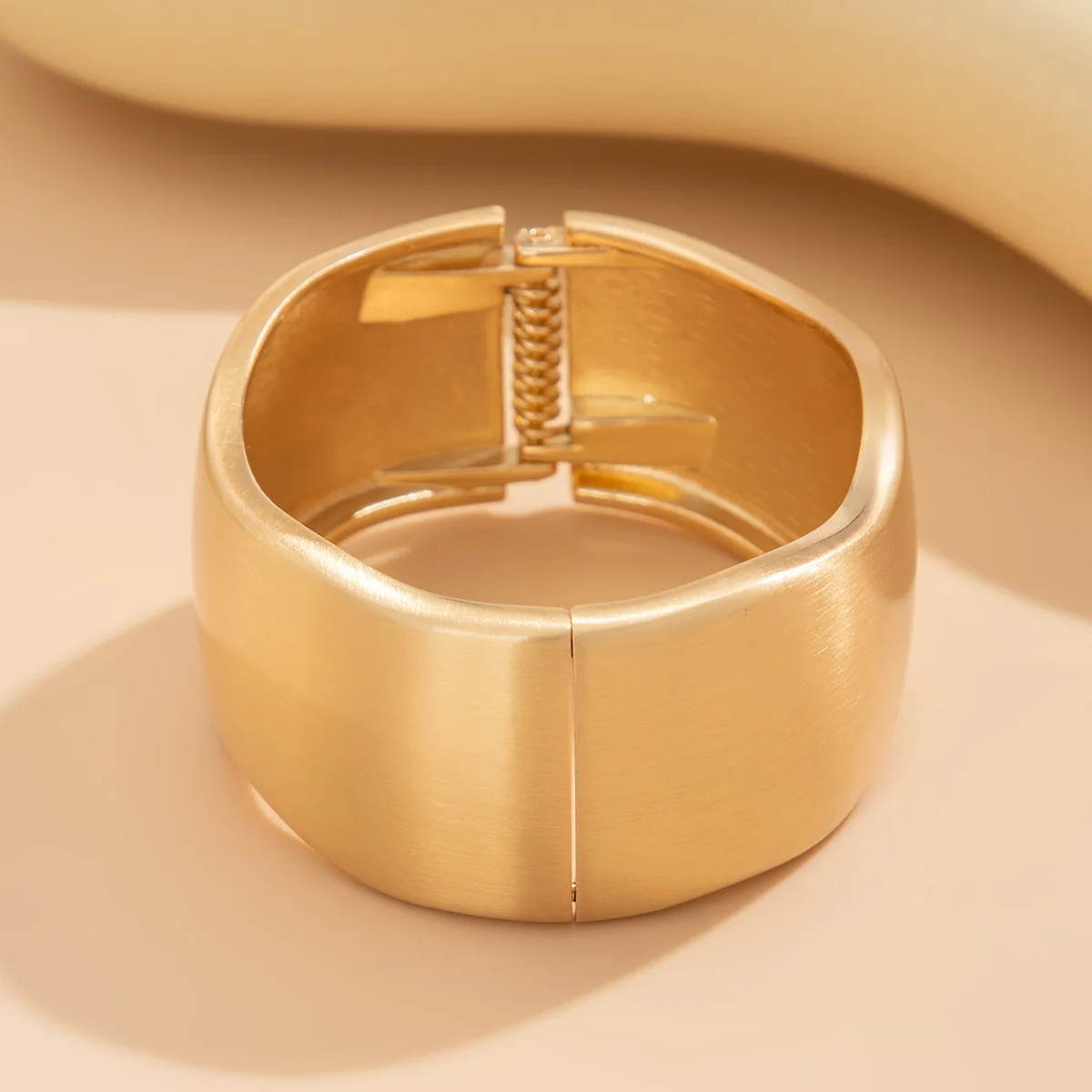 KMVEXO Chunky Heavy Wide Metal Water Drop Bangles for Women Gold Color Open Cuff Thick Irregular Wave Bangle Bracelet Jewelry - Image 7
