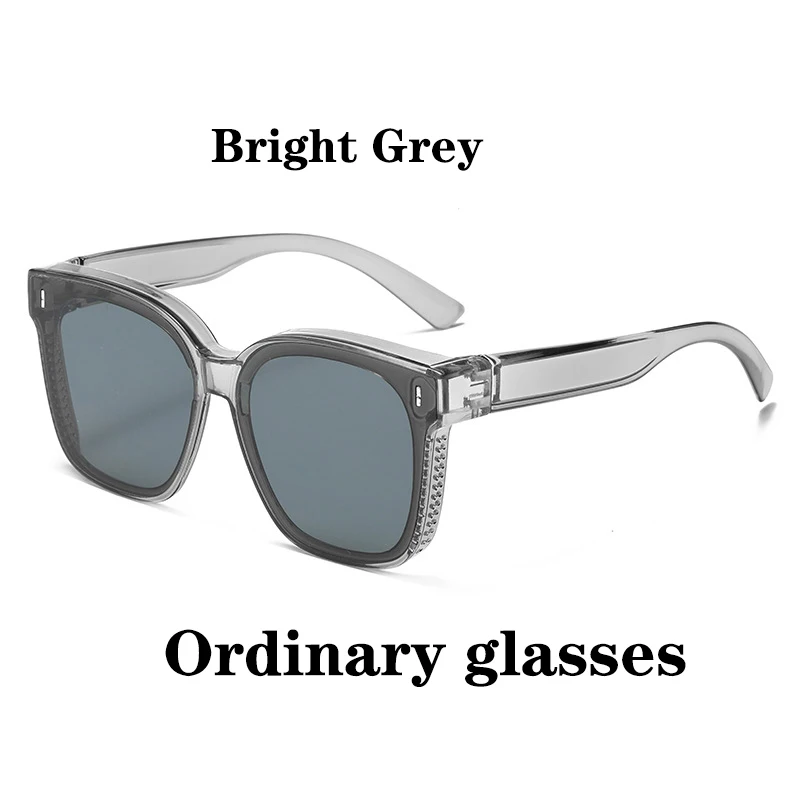 Fashion Square Polarized Sunglasses Cover Over Myopia Prescription Glasses Portable Men Women Vintage Fishing Driving Eyewear - Image 12
